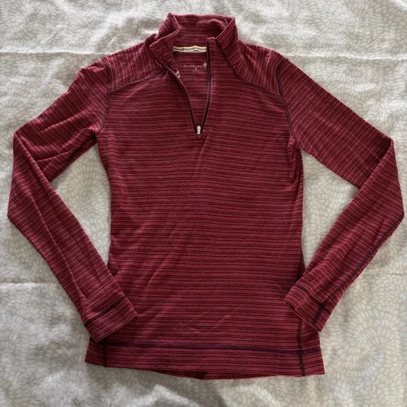 Smartwool Women's Classic Thermal Merino Base Layer 1/4 Zip size small - Picture 1 of 6